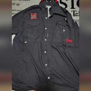 Columbia Nebraska Huskers Button up